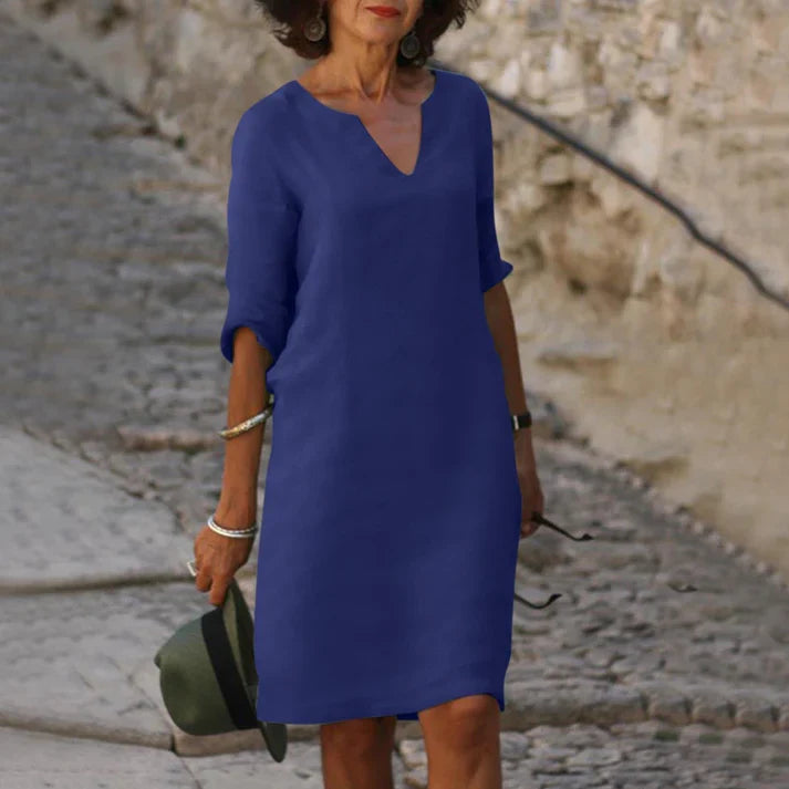 Drune | Elegantes Sommerkleid mit V-Ausschnitt