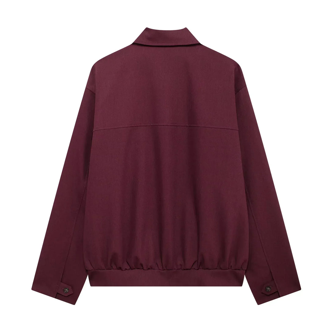 Drune | Cropped Bomberjacke mit Langen Ärmeln und Modernem, Tailliertem Schnitt