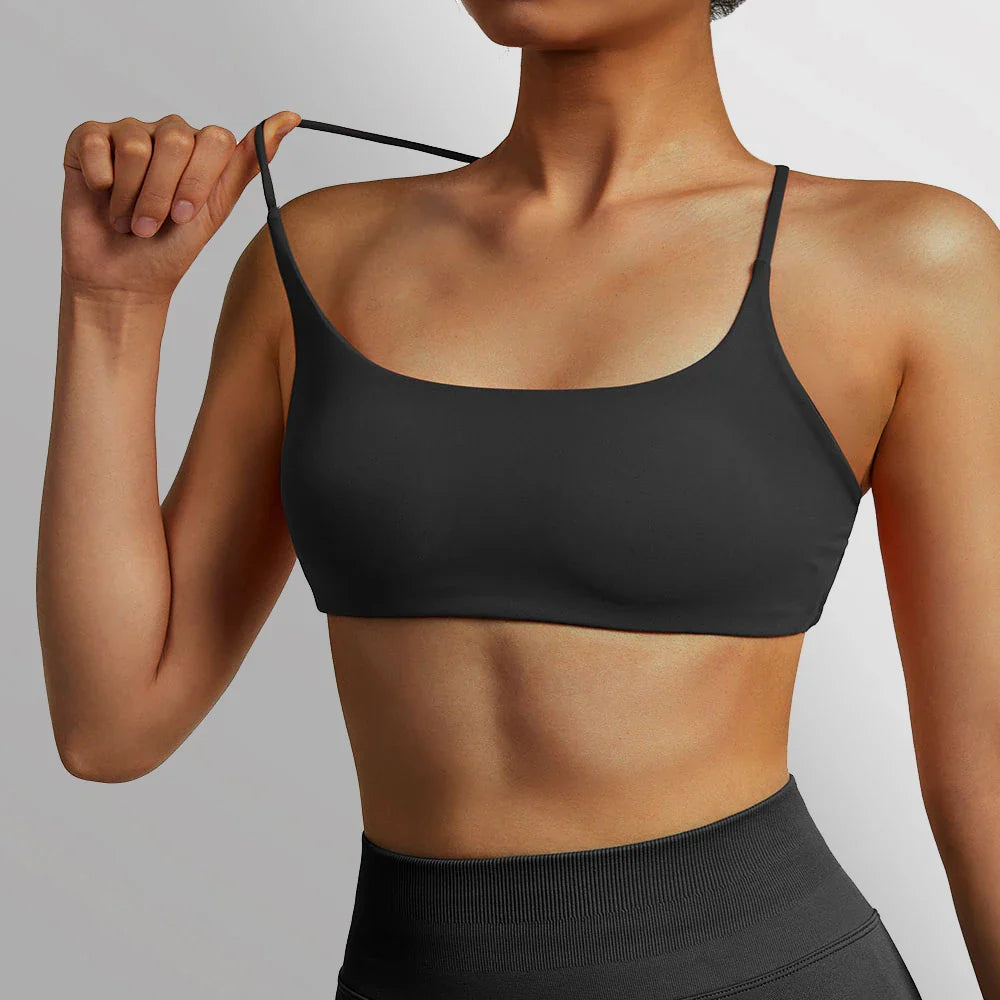 Drune | Rückenfreier Stoßfester Fitness Sport Bh Mit Polstern Für Frauen