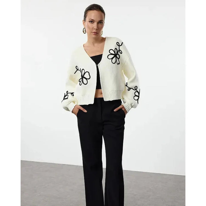 Drune | Eleganter Floral-Cardigan