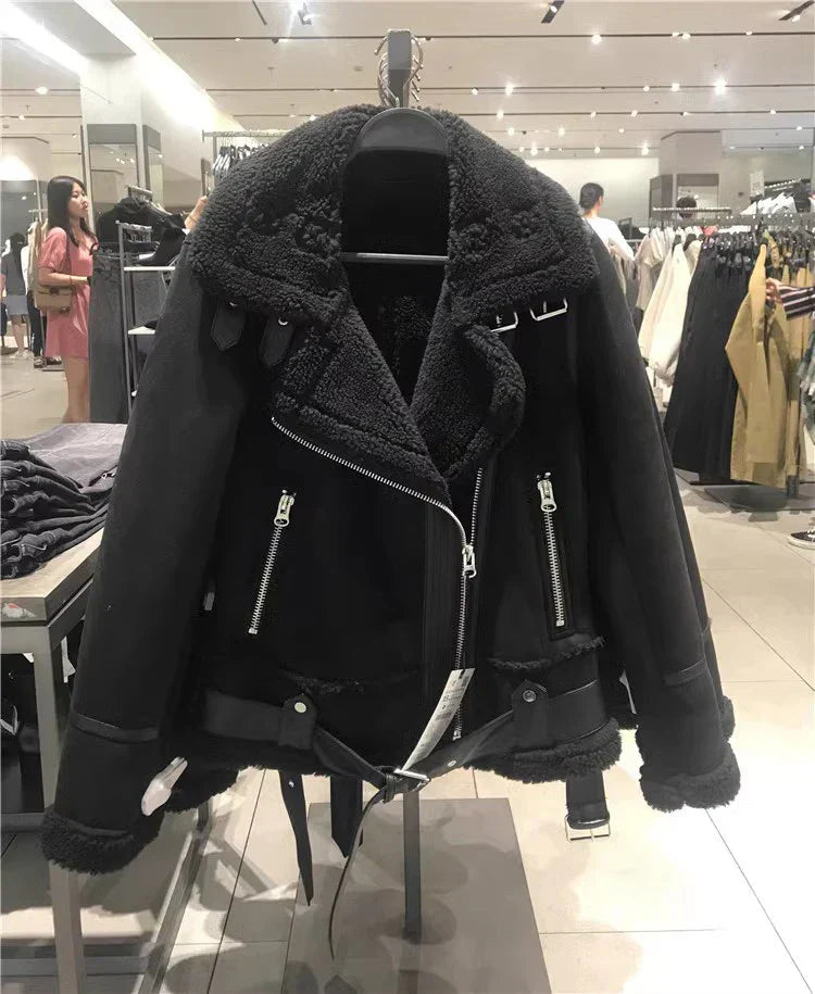 Drune - Dicke Warme Wildlederjacke