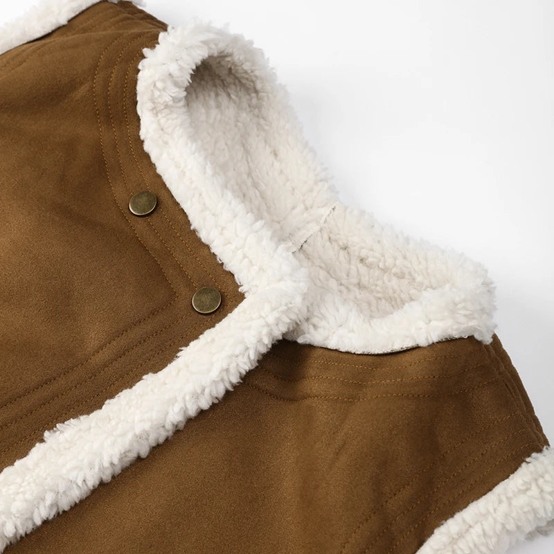 Drune | Leder Winterweste Stilvoll & Zeitlos