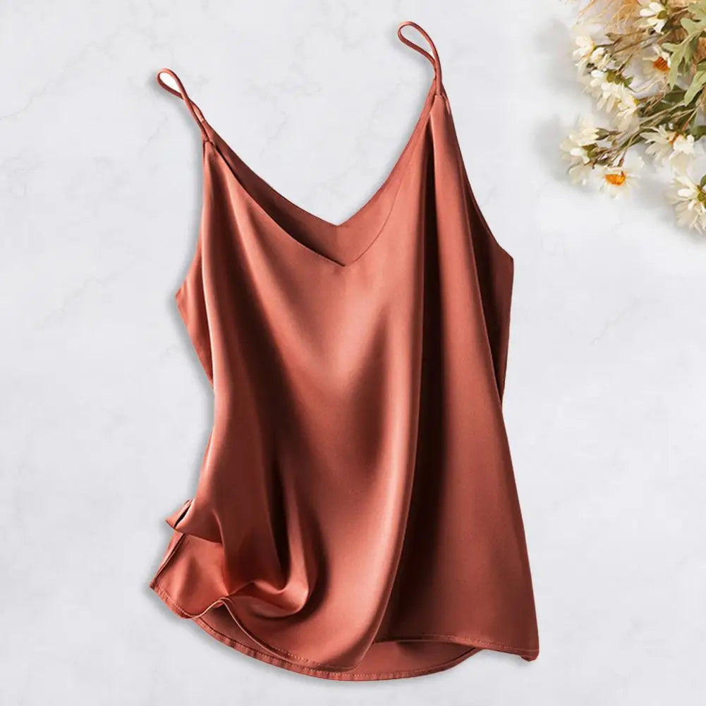 Drune | Satin Unterhemd Mit Spaghettiträgern Für Damen