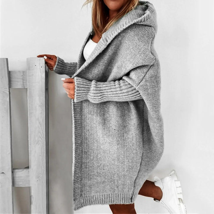 Drune | Oversized Strickmantel mit Kapuze - Cozyfit