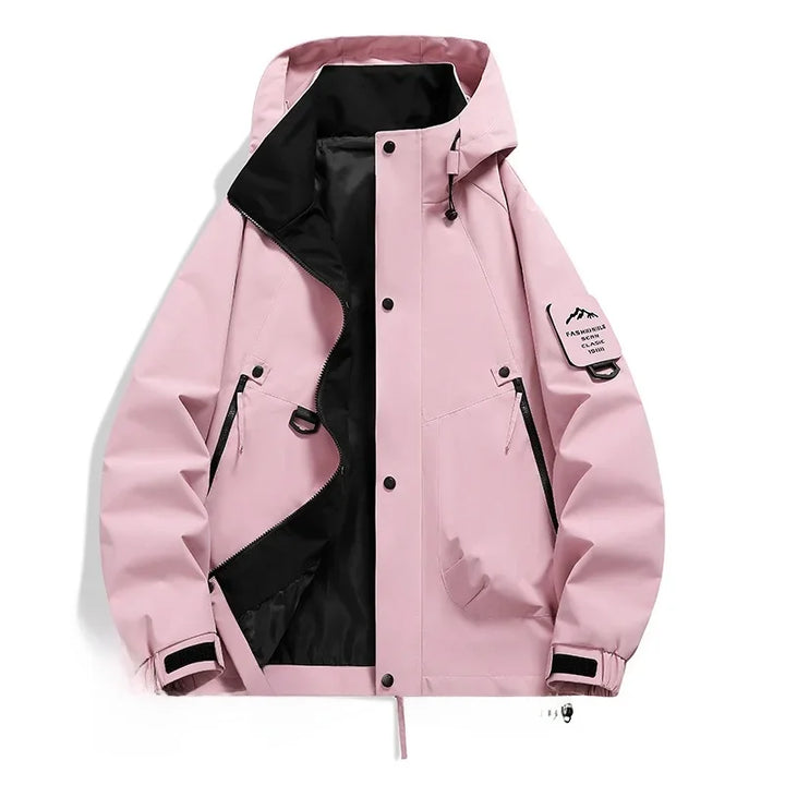 Drune | Unisex Winter Skijacke - Halb Reißverschluss Mit Kapuze