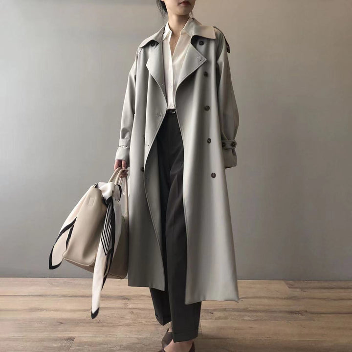 Drune | Trenchcoat Damen Oversized Windbreaker, Doppelreihig