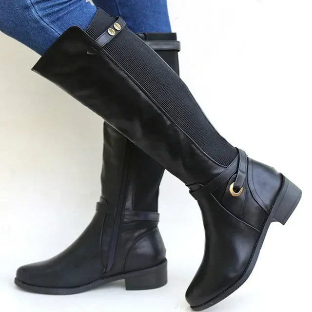 Drune | Lederstiefel mit dicken Absätzen für zusätzlichen Halt