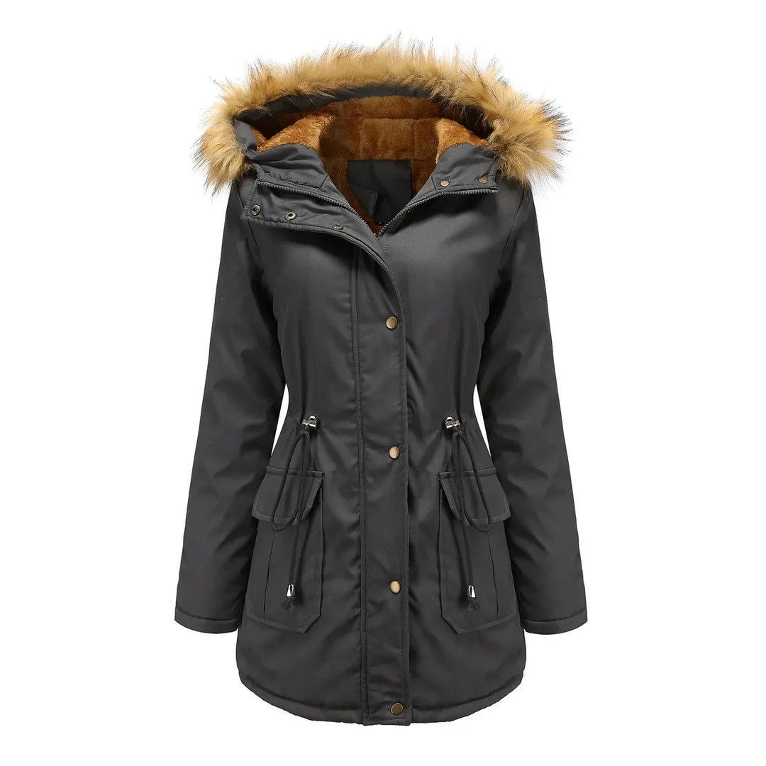 Drune - Lange Parka mit Pelz