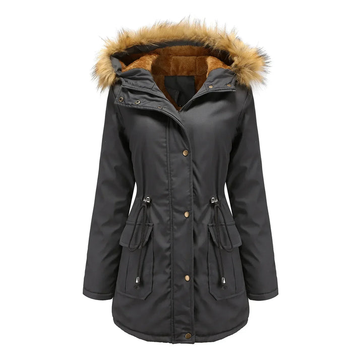 Drune - Lange Parka mit Pelz