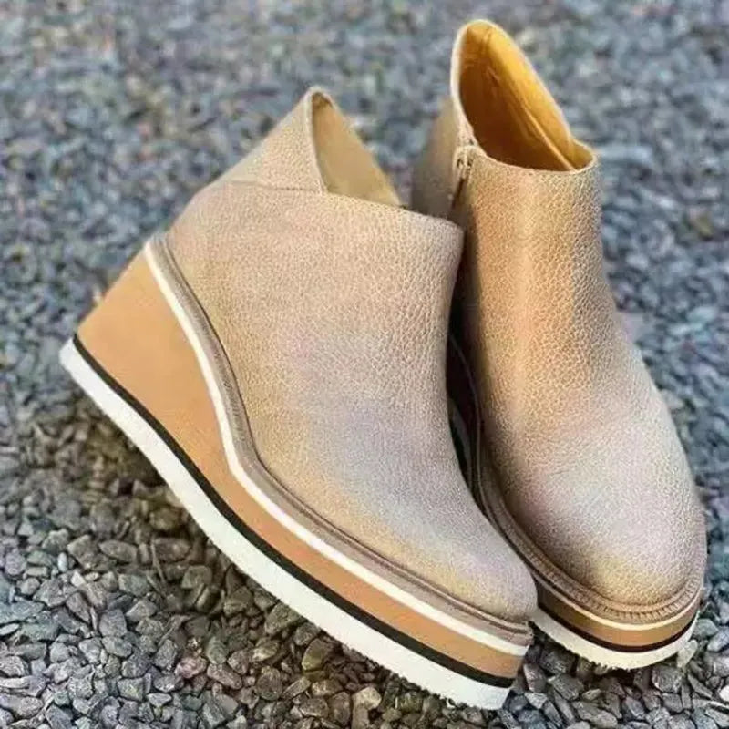 Drune | Stiefeletten mit Reißverschluss und Plateau