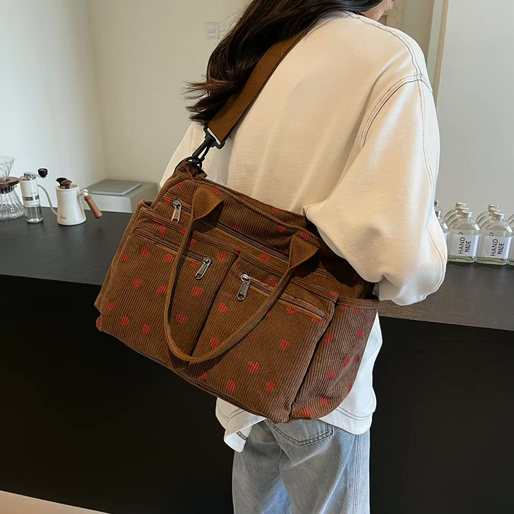 Drune | Erdbeer Cordtasche