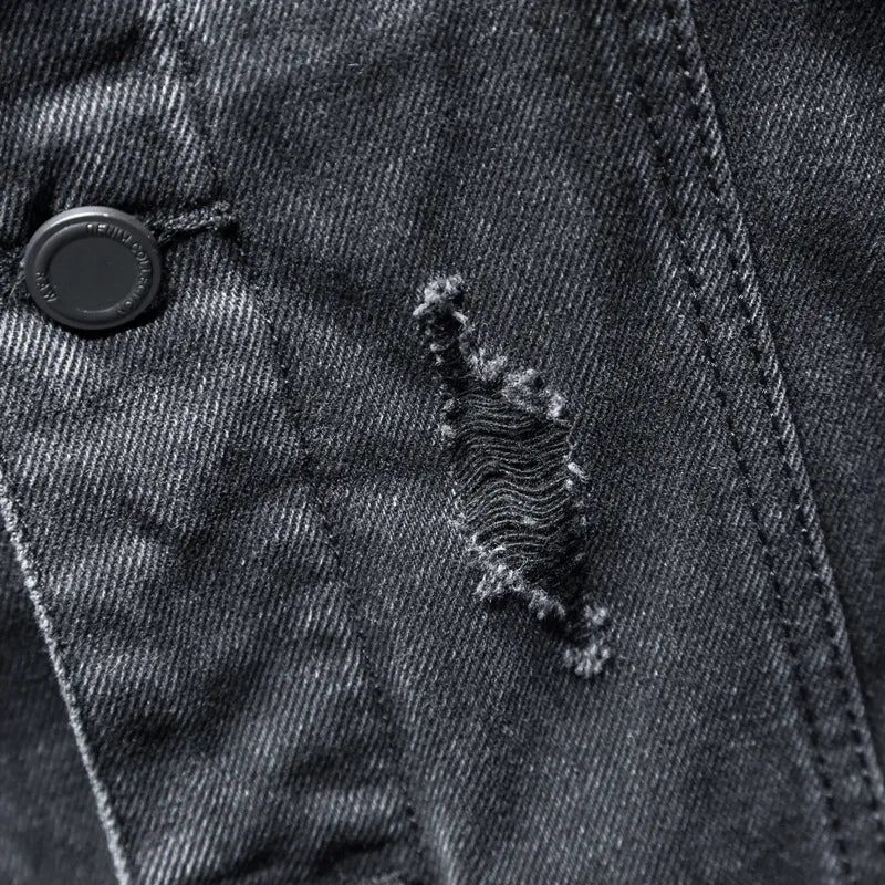 Drune | Jeansjacke mit moderner Kapuze - Elrick