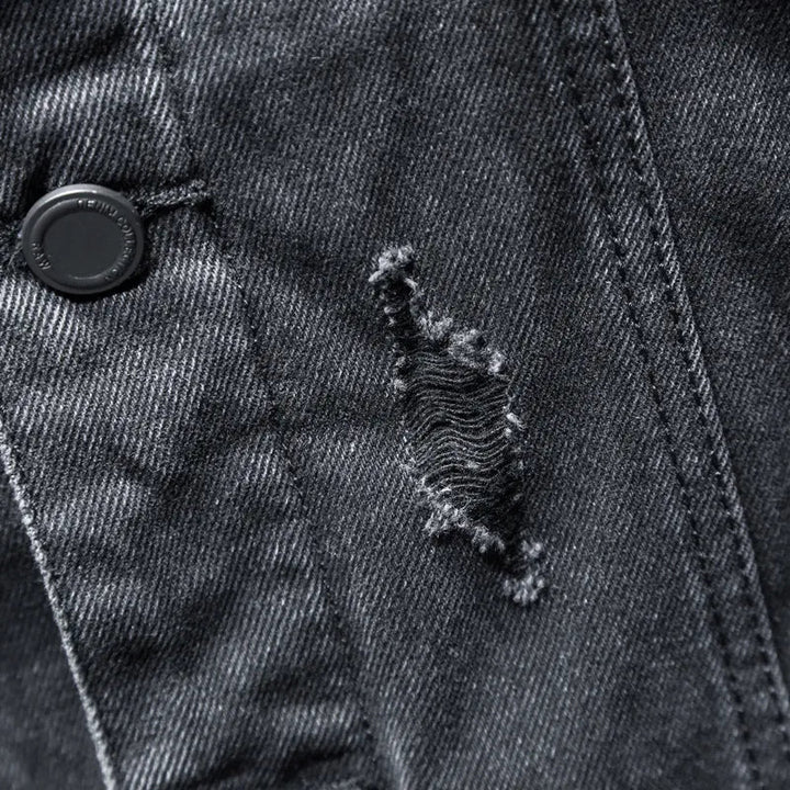 Drune | Jeansjacke mit moderner Kapuze - Elrick