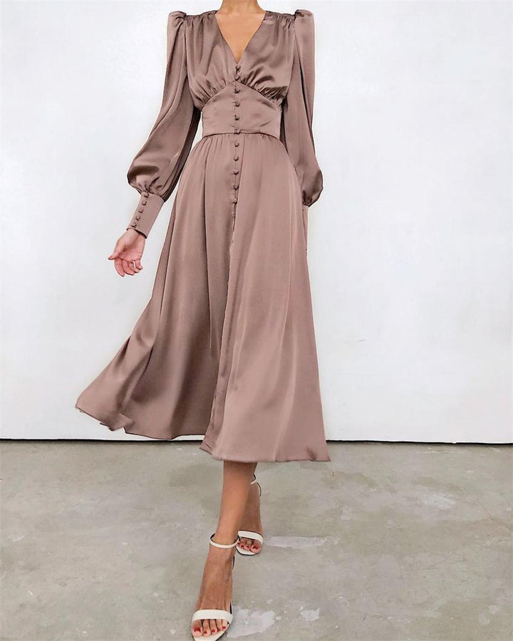 Drune | Elegante Satinkleider für Frühling und Sommer