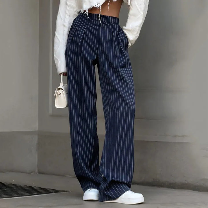 Drune | Gestreifte Stoffhose für Damen