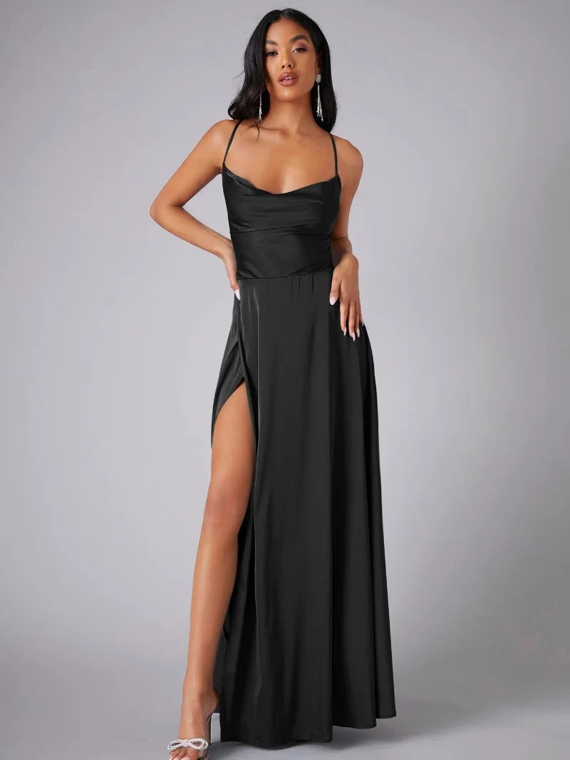 Drune | Elegante Maxikleid Satin