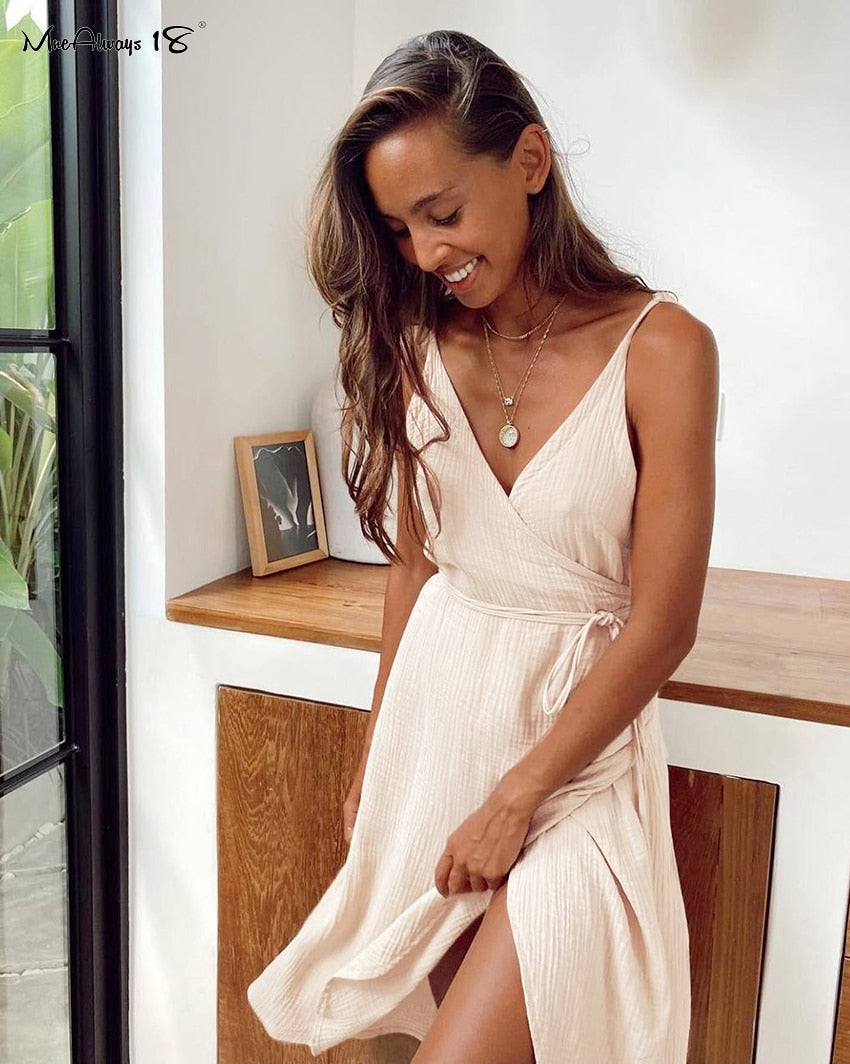Drune | Spaghetti Träger Sexy Sommerkleid