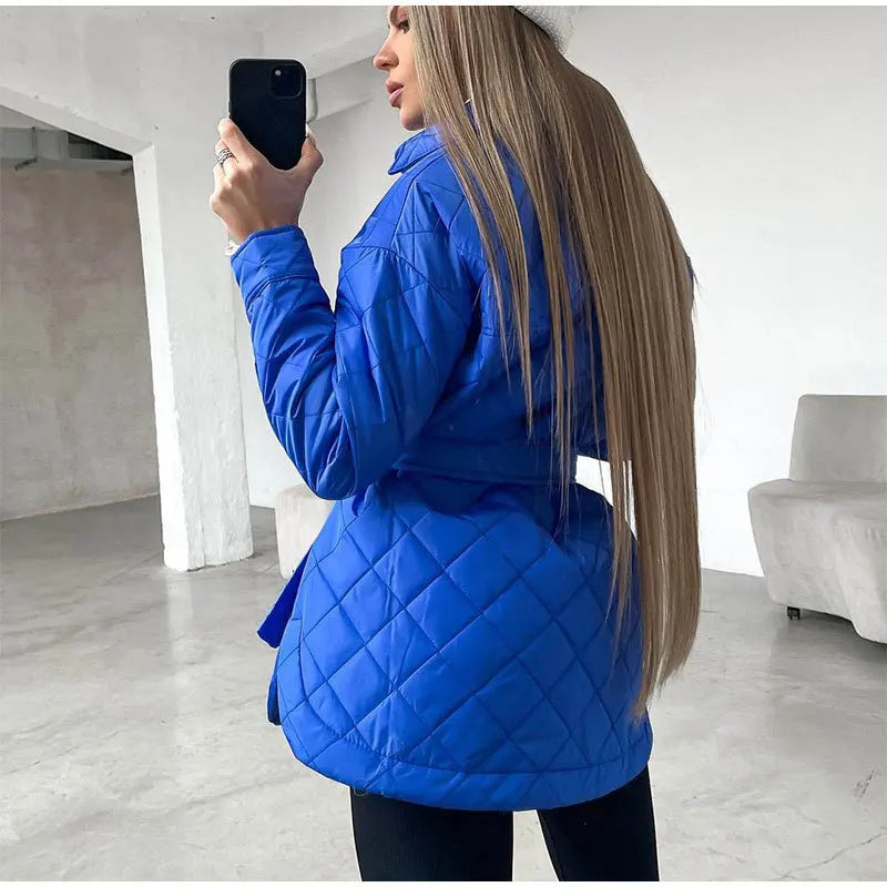 Drune | Klassische gesteppte Jacke mit Druckknöpfen