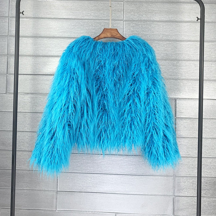 Drune | Eleganter Fux-Ledermantel für Damen