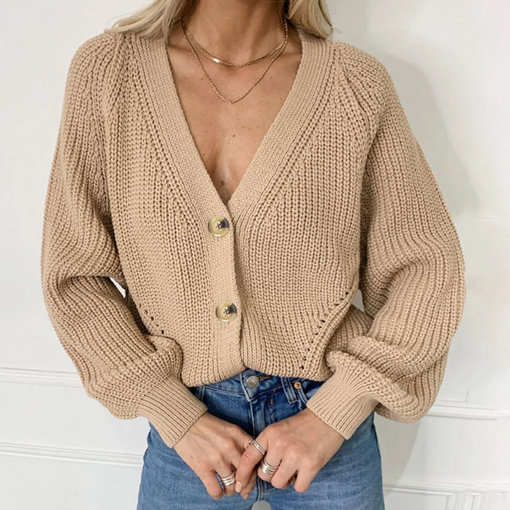 Drune | STRICK-CARDIGAN MIT V-AUSSCHNITT