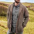 Drune | Klassische Herren Strickjacke Im Retro Stil