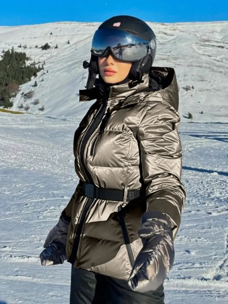 Drune | Damen Winter Pufferjacke - Mit Kapuze