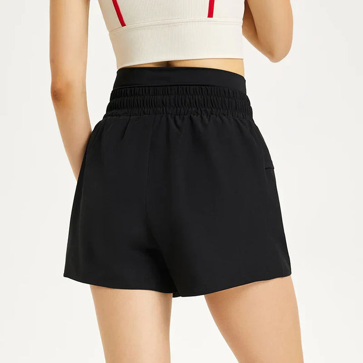 Drune | Atmungsaktive Und Leichte 2 in 1 Quick Dry Shorts Für Damen Mit Kordelzug