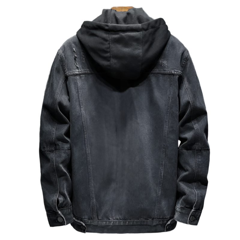 Drune | Jeansjacke mit moderner Kapuze - Elrick