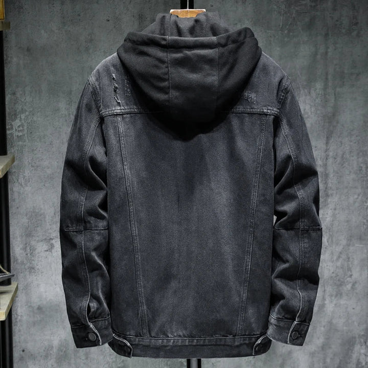 Drune | Jeansjacke mit moderner Kapuze - Elrick