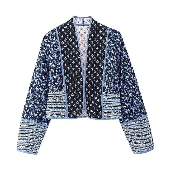 Drune | Wendbare Vintage-Patchwork-Blumenjacke für Frauen - Favorit im Frühling und Sommer 2025