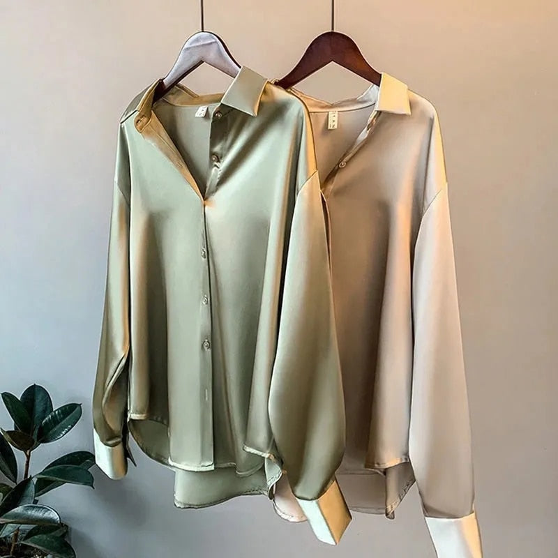 Drune | Luxe Schicke Bluse Aus Seide