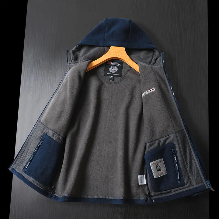 Drune | Extra warme Zip Kapuzenjacke