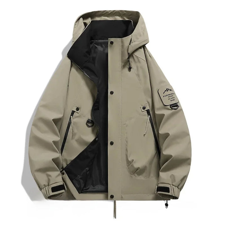 Drune | Unisex Winter Skijacke - Halb Reißverschluss Mit Kapuze