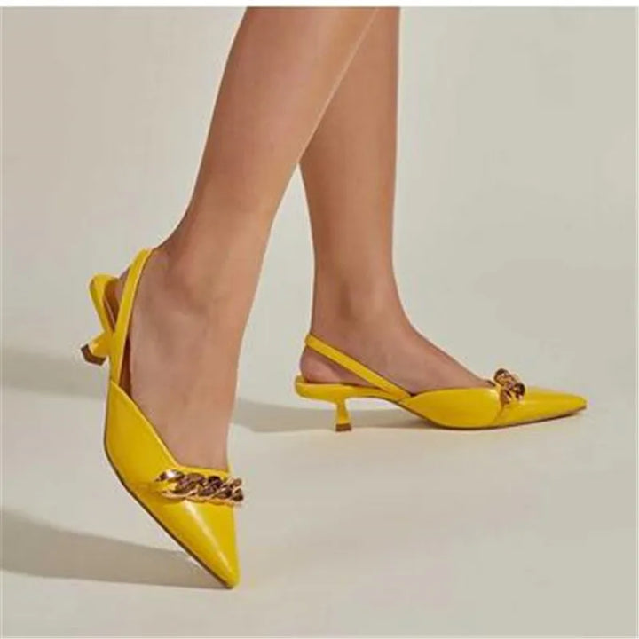 Drune | Elegante Damen Pumps Mit Luxuriösem Ketten Detail