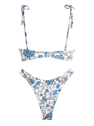 Drune - Hoch geschnitten - Blumenmuster - Sommer