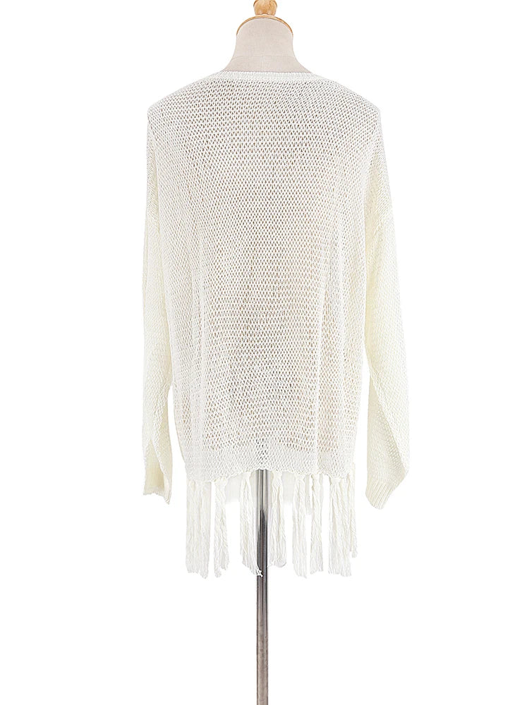 Drune Boho Strick Sommerkleider