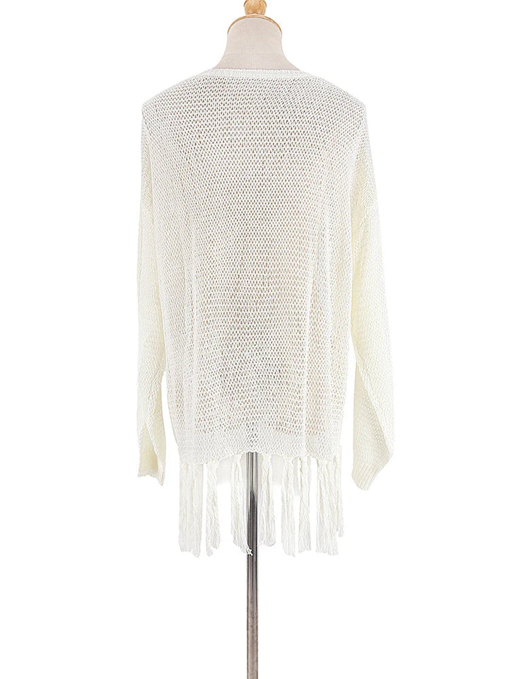 Drune Boho Strick Sommerkleider