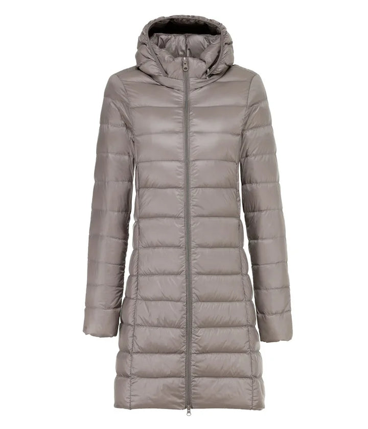 Drune | Lange leichte Daunenjacke
