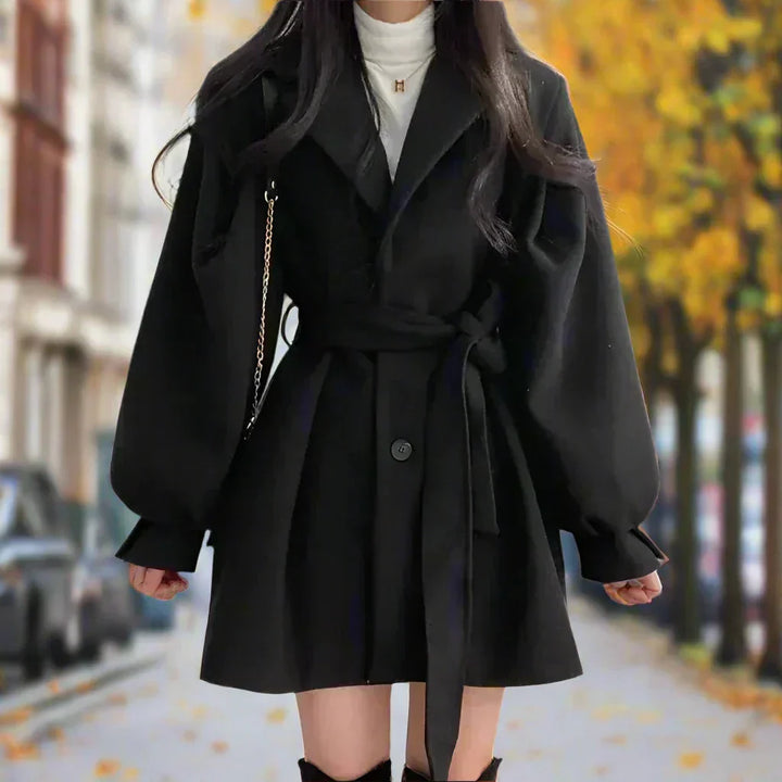 Drune | Langer Damen-Trenchcoat mit Gürtel - Zeitlose Eleganz