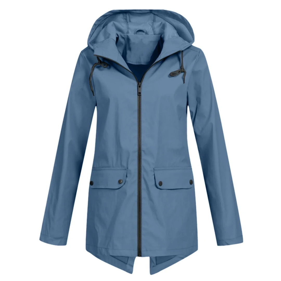 Drune | Lässige Wasserdichte Damenjacke mit Kapuze und Reißverschluss Ideal für Herbst Winter
