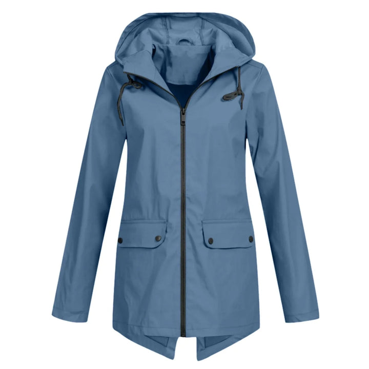 Drune | Lässige Wasserdichte Damenjacke mit Kapuze und Reißverschluss Ideal für Herbst Winter
