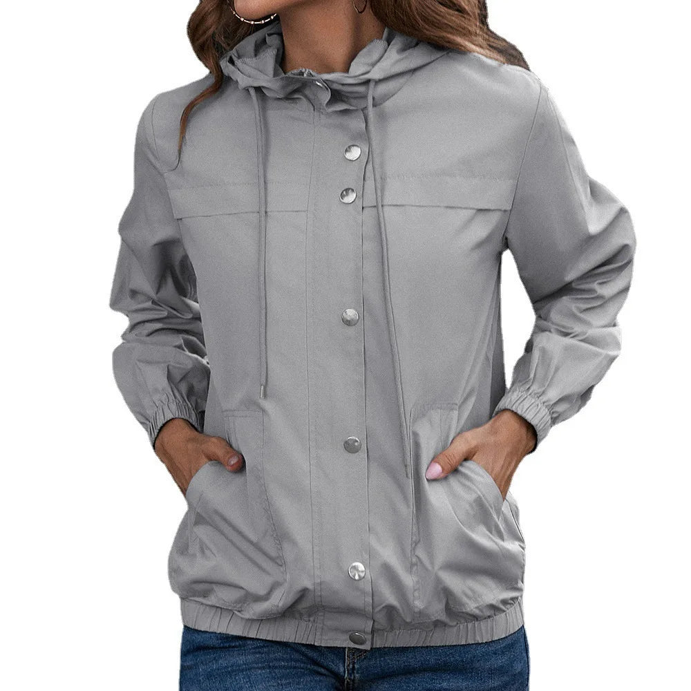 Drune | Regenjacke Damen - mit Kapuze