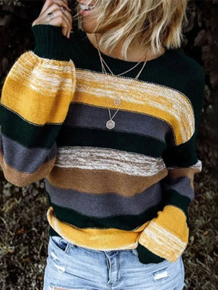Drune | Gestreifter Strickpullover