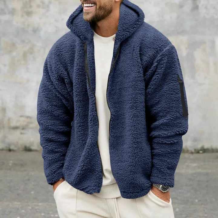 Drune | Herren Fleecejacke mit Kapuze