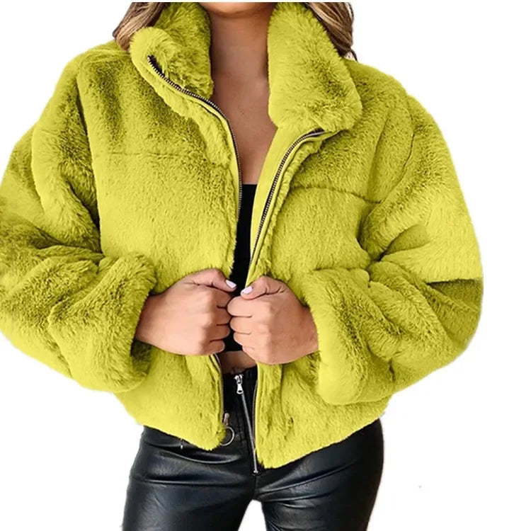 Drune | Velvet Touch Mantel mit Reißverschluss