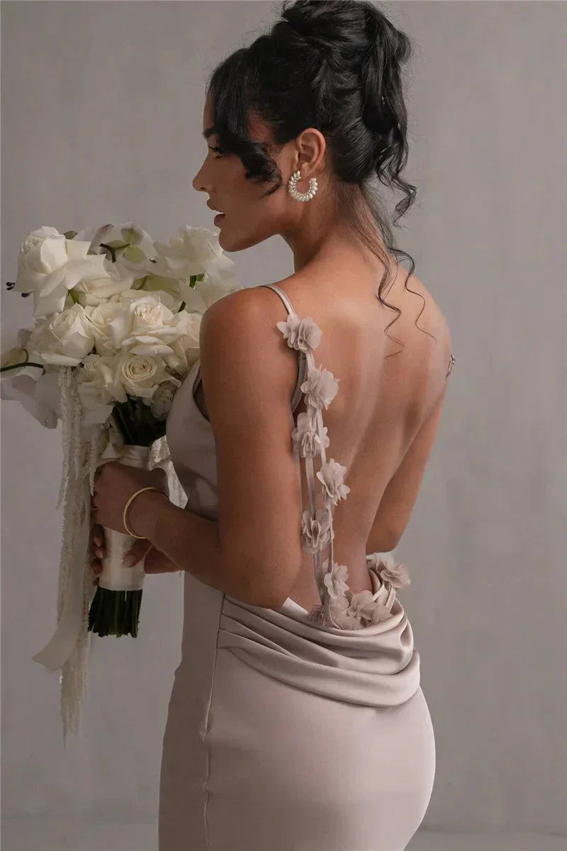 Drune | Satin Blumenkleid Stil