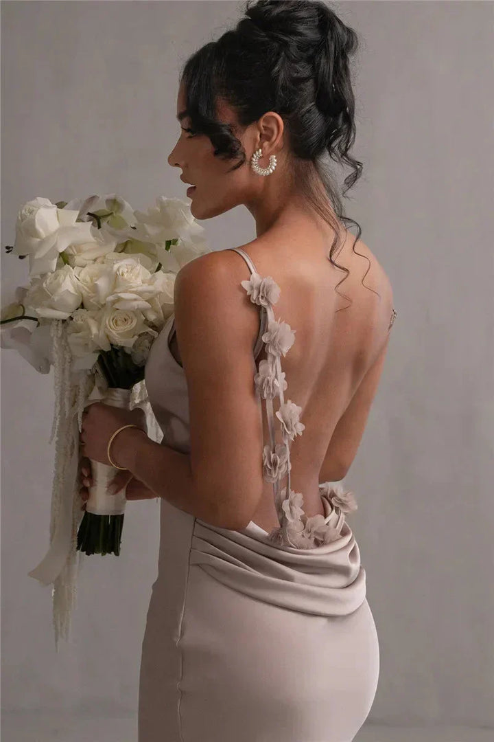 Drune | Satin Blumenkleid Stil