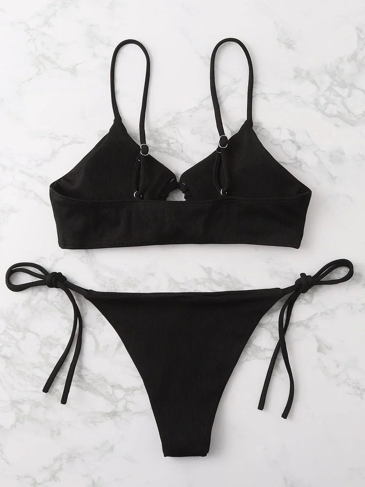 Drune | Sexy Bikini Einheitlich Frauen Sommer Badebekleidung Badebekleidung Frauen Feminine Bikini Set 2 Stk Schwimmen Strandbekleidung für Badeanzug
