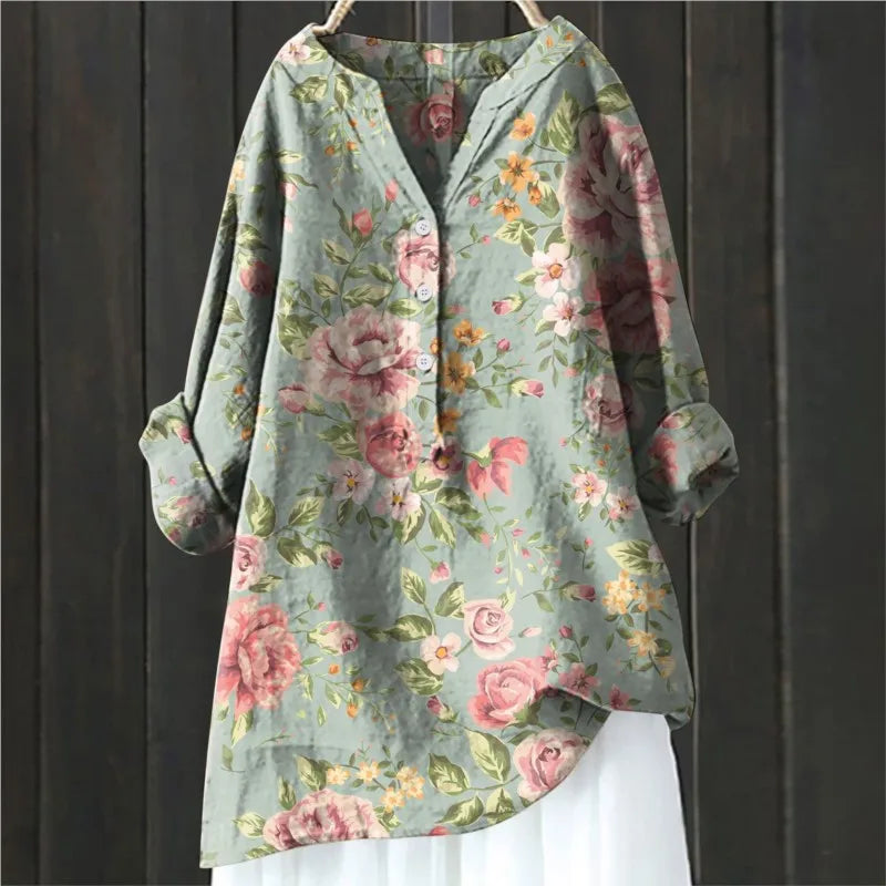 Drune | Langarmbluse Mit Blumenmuster