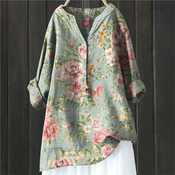 Drune | Langarmbluse Mit Blumenmuster